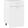 vidaXL Armoire de plancher à tiroir Blanc 50x46x81,5 cm Aggloméré
