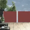 vidaXL Auvent latéral rétractable de patio 140x1200 cm Marron