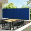 vidaXL Auvent latéral rétractable de patio 600x160 cm bleu
