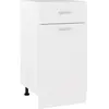vidaXL Armoire de plancher à tiroir Blanc 40x46x81,5cm Bois ingénierie