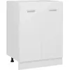 vidaXL Armoire de plancher Blanc 60x46x81,5 cm Bois d'ingénierie