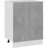 Armoire de plancher Gris béton 60x46x81,5 cm Bois d'ingénierie Vidaxl