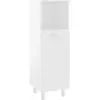 vidaXL Armoire de salle de bain Blanc 30x30x95 cm Aggloméré