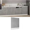 vidaXL Panneau de lave-vaisselle Gris béton 59,5x3x67 cm Aggloméré