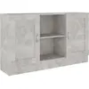 vidaXL Buffet Gris béton 120x30,5x70 cm Aggloméré