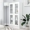 vidaXL Armoire à vitrine Blanc 82,5x30,5x150 cm Aggloméré