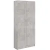 vidaXL Bibliothèque Gris béton 82,5x30,5x185,5 cm Aggloméré