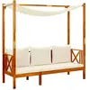 vidaXL Banc de jardin avec auvent Bois d'acacia solide
