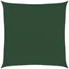 vidaXL Voile d'ombrage 160 g/m² Vert foncé 5x5 m PEHD