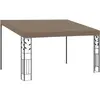 vidaXL Belvédère mural 4x3x2,5 m Taupe