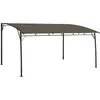 vidaXL Auvent pare-soleil de jardin 4x3x2,55 m Taupe