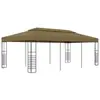 vidaXL Vidaxl Belvédère 6x3x2,7 M Taupe 180 G/M²