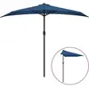 Parasol de balcon avec mât en aluminium Bleu 270x144x222cm Demi vidaXL