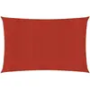 vidaXL Voile d'ombrage 160 g/m² Rouge 2,5x3,5 m PEHD