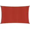 vidaXL Voile d'ombrage 160 g/m² Rouge 3x6 m PEHD