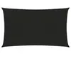 vidaXL Voile d'ombrage 160 g/m² Noir 4x7 m PEHD