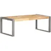 vidaXL Table basse 110x60x40 cm Bois de manguier brut