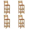 vidaXL Tabourets de bar lot de 4 bois d'acacia solide