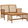 vidaXL Salon de jardin 2 pcs Bois d'acacia solide