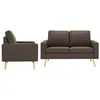 vidaXL Ensemble de canapés 2 pcs Tissu Marron