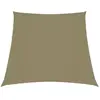 vidaXL Voile de parasol Tissu Oxford trapèze 2/4x3 m Beige