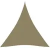 vidaXL Voile de parasol tissu oxford triangulaire 4x5x5 m beige