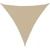 vidaXL Voile de parasol tissu oxford triangulaire 4x4x4 m beige