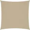 vidaXL Voile de parasol tissu oxford carré 5x5 m beige