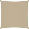 vidaXL Voile de parasol tissu oxford carré 4,5x4,5 m beige