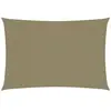 vidaXL Voile de parasol Tissu Oxford rectangulaire 3x5 m Beige