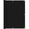 vidaXL Écran de balcon Noir 120x600 cm Tissu Oxford