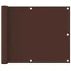 vidaXL Écran de balcon Marron 75x300 cm Tissu Oxford