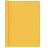 vidaXL Écran de balcon Jaune 120x400 cm Tissu Oxford