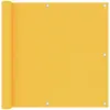 vidaXL Écran de balcon Jaune 90x500 cm Tissu Oxford