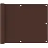 vidaXL Écran de balcon Marron 75x600 cm Tissu Oxford