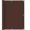 vidaXL Écran de balcon Marron 120x500 cm Tissu Oxford