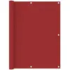 vidaXL Écran de balcon Rouge 120x400 cm Tissu Oxford