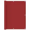 vidaXL Écran de balcon Rouge 120x500 cm Tissu Oxford