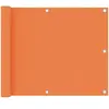 vidaXL Écran de balcon Orange 75x300 cm Tissu Oxford