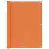 vidaXL Écran de balcon Orange 120x400 cm Tissu Oxford