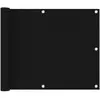 vidaXL Écran de balcon Noir 75x400 cm Tissu Oxford