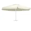vidaXL Tissu de remplacement pour parasol d'extérieur Sable 600 cm