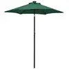 vidaXL Parasol avec lumières LED Vert 200x211 cm Aluminium