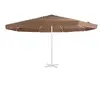 vidaXL Tissu de remplacement pour parasol d'extérieur Sable 500 cm