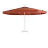 vidaXL Tissu de remplacement de parasol d'extérieur Terre cuite 500 cm