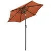vidaXL Parasol avec lumières LED Terre cuite 200x211 cm Aluminium