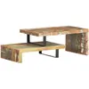 vidaXL Ensemble de table basse 2 pcs Bois de récupération massif