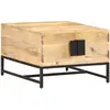 vidaXL Table basse 67x67x45 cm Bois de manguier massif