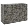 vidaXL Mur en gabion avec couvercles Acier galvanisé 150x60x100 cm