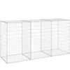 vidaXL Mur en gabion avec couvercles Acier galvanisé 200x60x100 cm